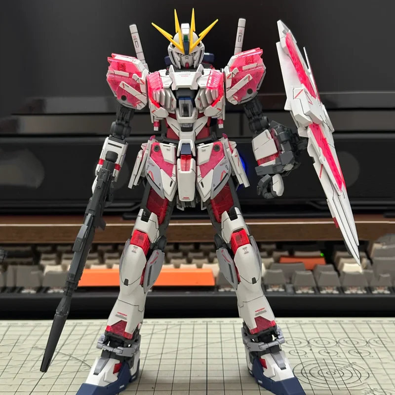 HG 1/144 Narrative NT C-Packs RX-9/C Mech Assembly Model Kit Action Figures Desktop Decoration Doll Boy Toy Gift Collectible