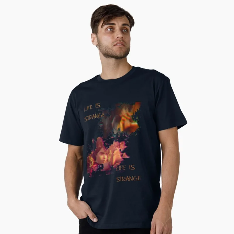 

Life Is Strange Anime Gift t shirt for men 0322 Cartoon Videogame graphic tee Y2K Clothes 100% cotton printed Large size Top