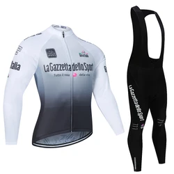 2025 Autumn Tour De Italy D'ITALIA Bike Sports Jersey Men Cycling Clothing Set Long Sleeve Jerseys Mtb Breathable Bicycle Wear