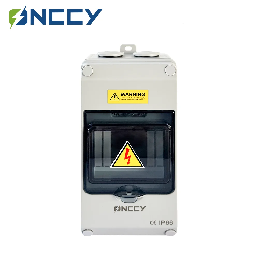 

ONCCY 4P Waterproof Enclosure Box, 4 WAY Plastic Outdoor Electrical IP66 Waterproof Distribution Box，Junction Box