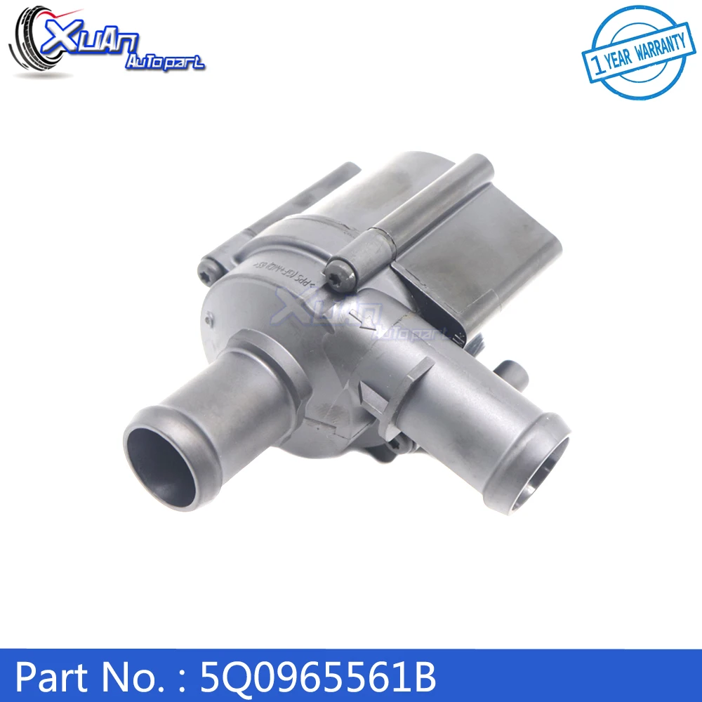 XUAN Engine Coolant Auxiliary Water Pump 5Q0965561B For Audi A3 S3 TT For Volkswagen Golf Alltrack R SportWagen GTI Passat 15-20