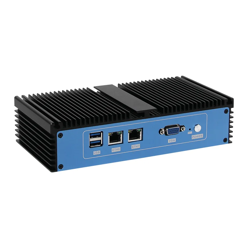 

Мини-ПК Intel Celeron 3865U Процессор 8x Gigabit Ethernet Поддержка Windows Linux Debian Pfsense OPNsense Firewall X86 Маршрутизатор