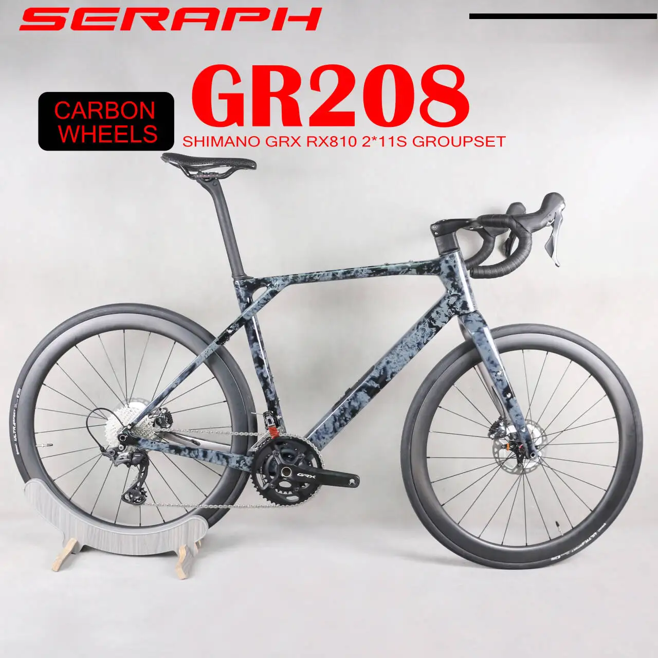 GR208 UDH Aufhänger Shimano GRX RX810 2*11S Gruppe Gravel Fahrrad Vollständiges Innenkabel Disc Gravel Komplettes Fahrrad