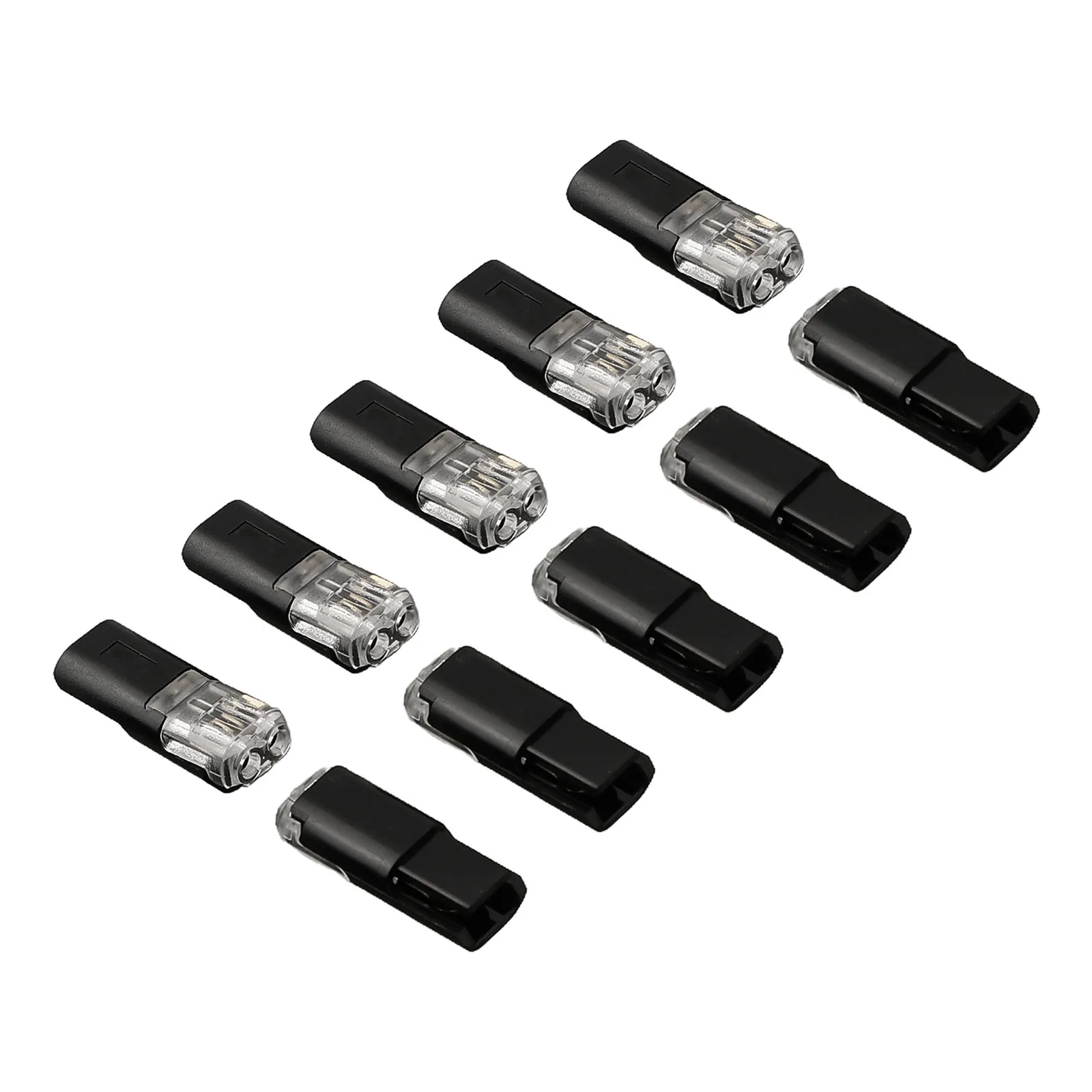 Car Cable Terminal Clamp 10PCS/set 12V 22 AWG Stranded Wire Accessories Connections Strip Double Head PVC Solid Wire