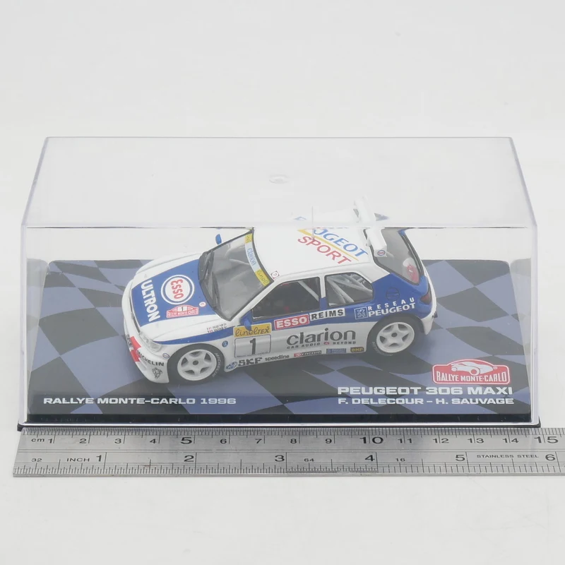 

Diecast Ixo 1:43 Scale Peugeot 306 Maxi WRC 1996 Peugeot Rally Alloy Car Model Collectible Toy Gift Souvenir Display Ornament