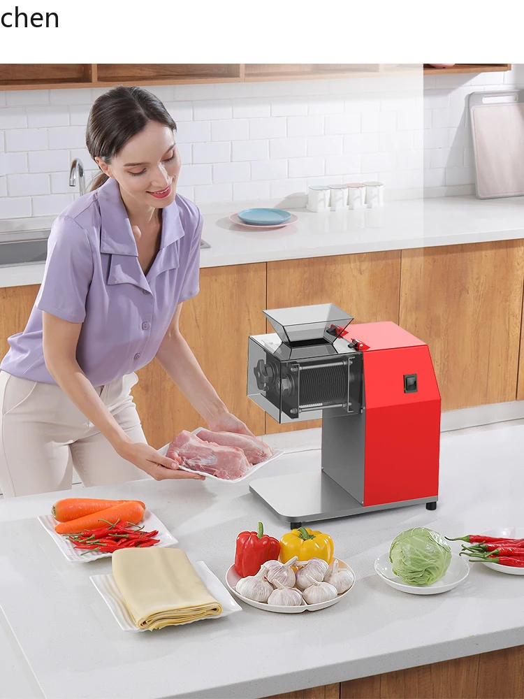 Affettatrice da tavolo elettrica automatica multifunzionale ZML ad alta potenza in acciaio inossidabile