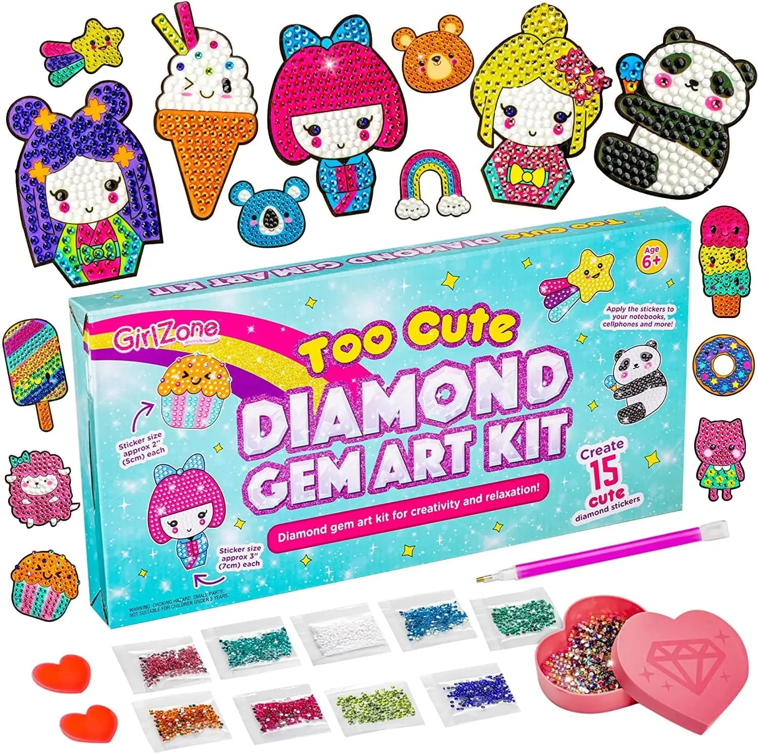 Diamantborduurset 2000 juwelen 5D diamantmozaïek DIY-stickers Creatief leuk cadeau handwerk