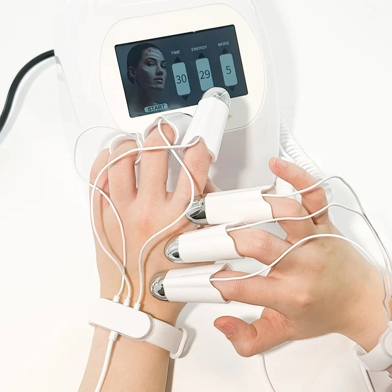 Microcurrent EMS Golden Finger Beauty Instrument Wrinkle Remover Face Lifting Device Waterproof AU Plug Body Eyes Nose