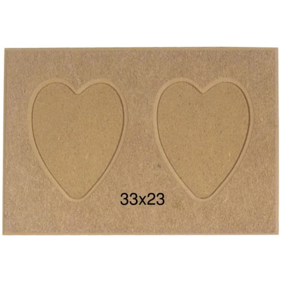 ÇER136 2li Picture Frame, Unpainted Mdf Picture Frame