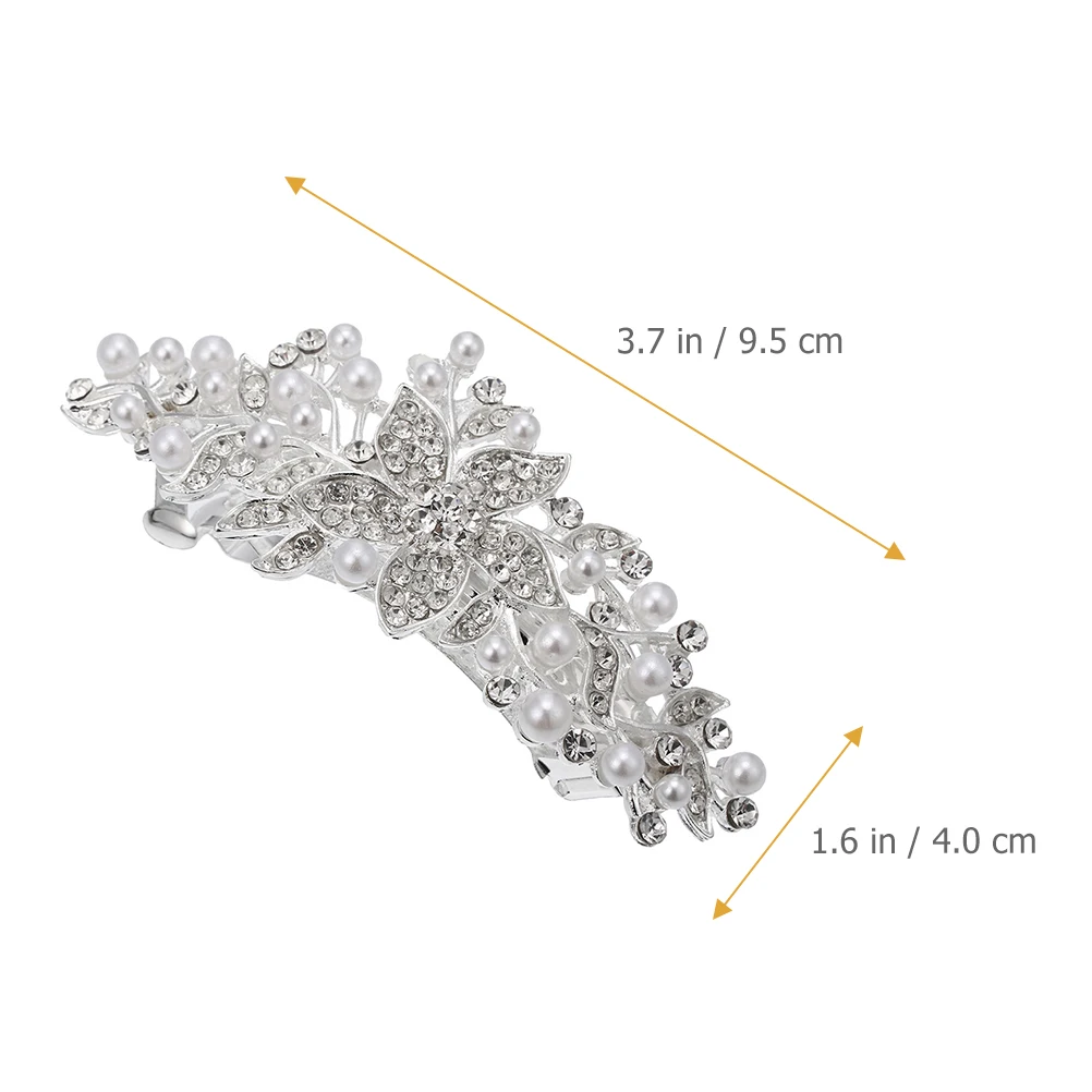 

Pearl Hairpin Rhinestone Clips Women Accessories Rhinestone Hair Clip Hair Decor Birthday Party Christmas Wedding