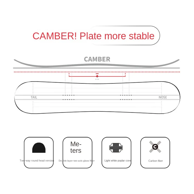 Single board all-around snowboard beginner male professional ski equipment park flat board snowboard set