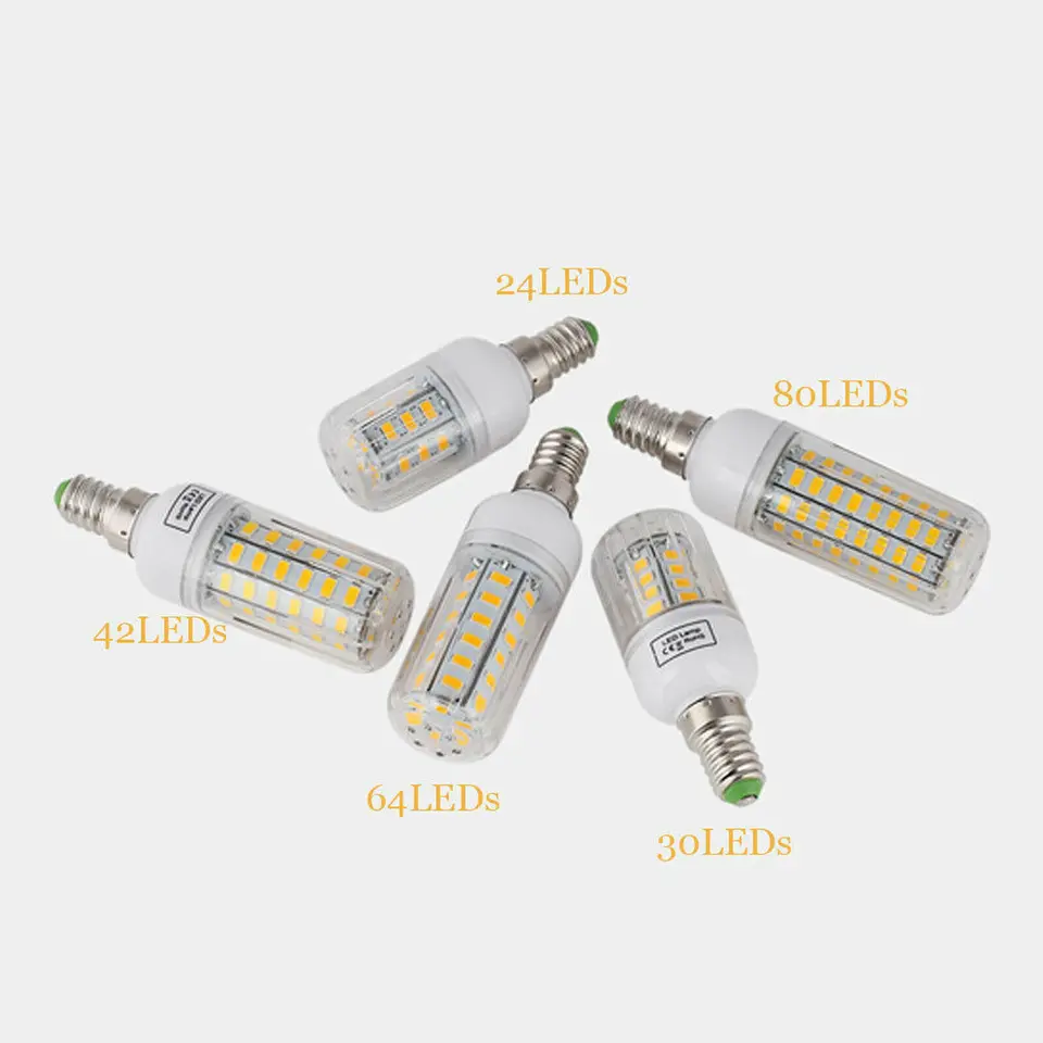 E27 E14 B22 LED Corn Light Bulbs Screw Bayonet Cap SES 7W 12W 30W 45W Ultra Bright 165LEDs Replace 150W Halogen Lamps, image 3