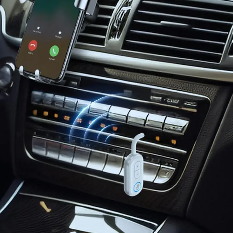 สําหรับอะแดปเตอร์รถAUX Receiver 2-in-1 เครื่องส่งสัญญาณไร้สายแบบพกพารถเครื่องส่งสัญญาณไร้สายรถลําโพงสําหรับรถยนต์/บ้าน