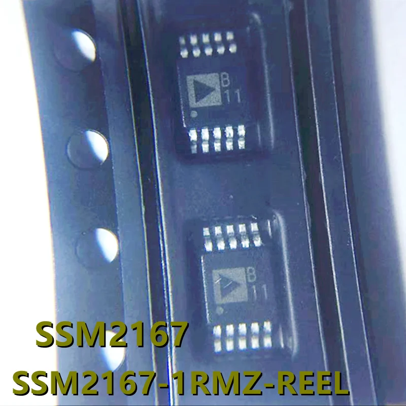 SSM2167 SSM2167-1RMZ-REEL (5-20pieces) Mark: B11 Low Voltage Microphone Preamplifier Variable Compression Noise Gating MSOP-10