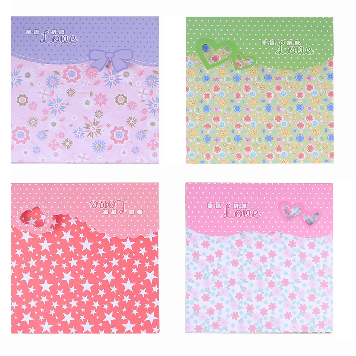 

4 Bags Origami Paper DIY Square Folding Papers for Kids Handicraft Projects Eco Friendly Supplies Safe Use Parent Child