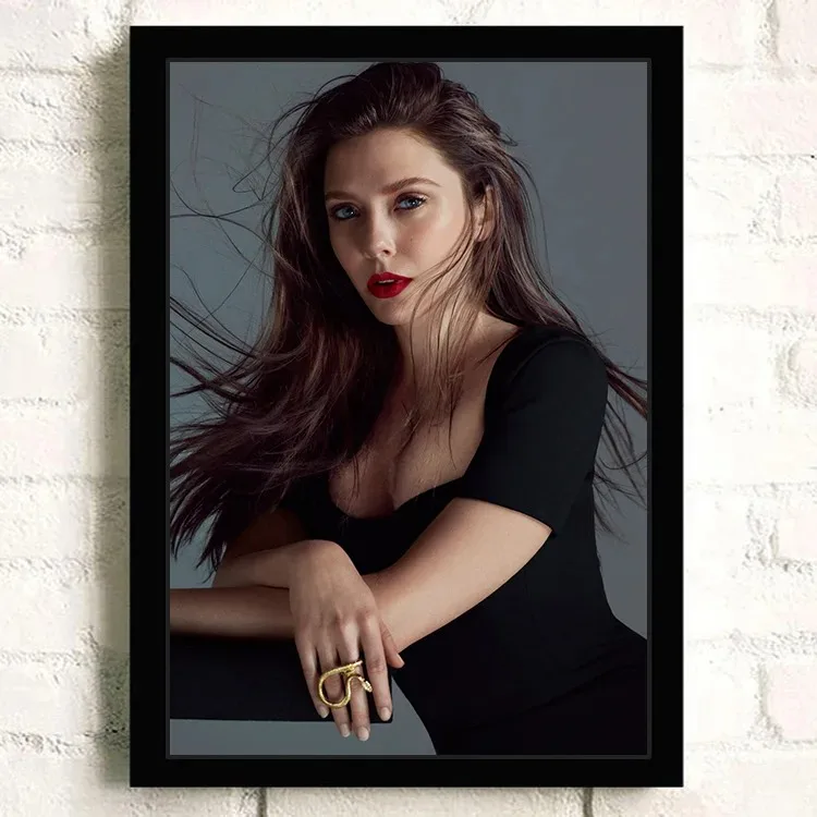 Superhero Elizabeth Olsen Movie Star Wall Art Home Decor Canvas Painting Art Nordic Decoration Hotel for Living Room Poster