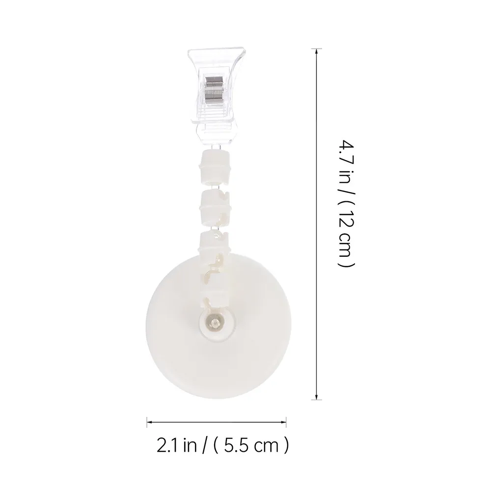 3Pcs Poster Clip Plastic Rotatable Self Adhesive Price Tag Holders for Desktop Food Sign Display Shelf Price Tag Holder