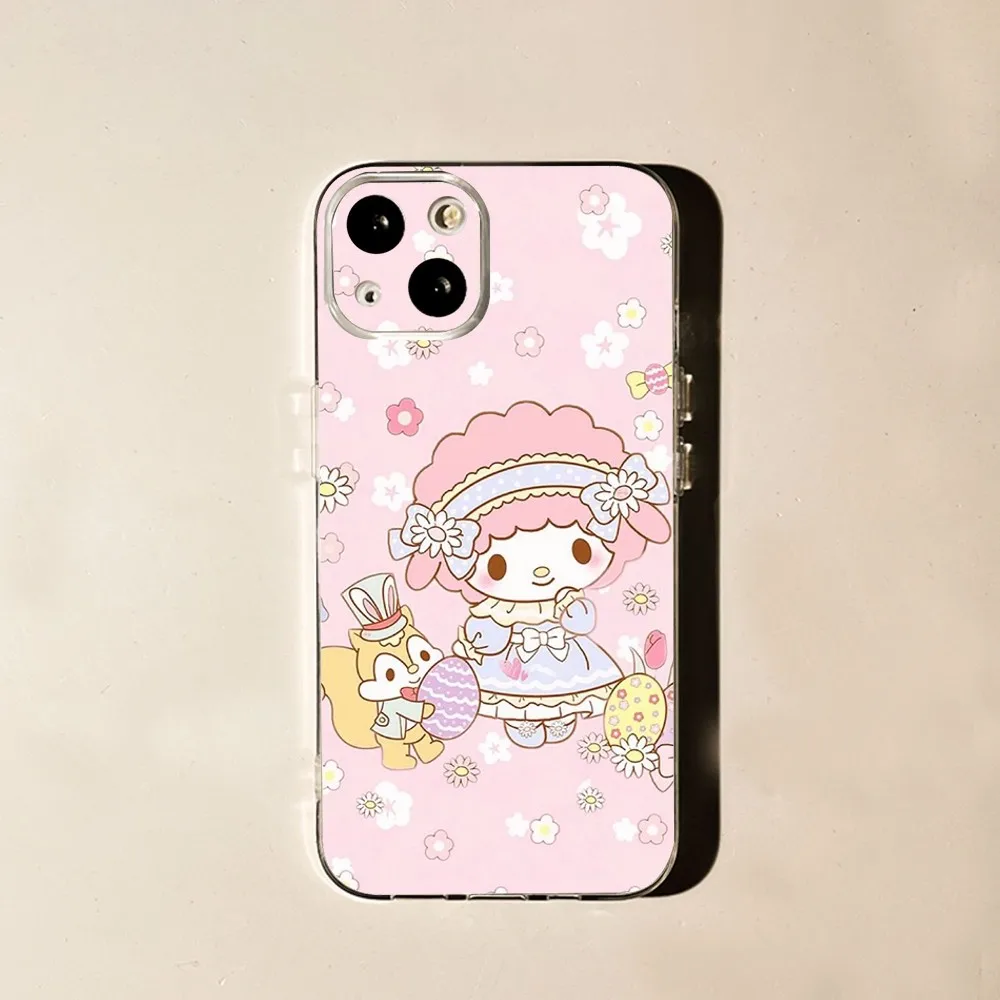 S-Sanrio My Sweet P-Piano Phone Case For iPhone 15,14,13,12,11 Plus,Pro,Max,XR,XS,X,7,8 Plus,SE,Mini Transparent Silicone Soft