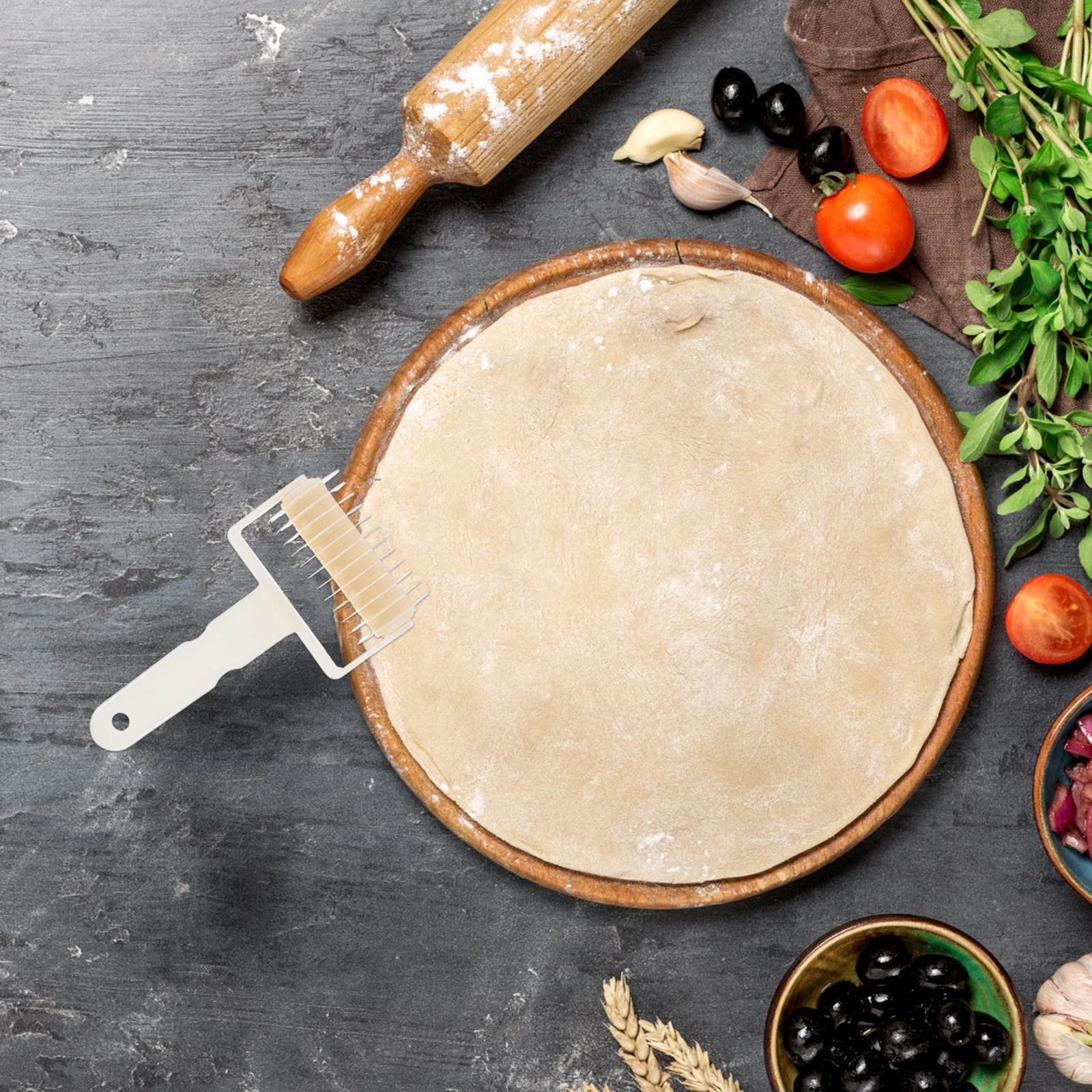 

3Pcs Baking Tool Set Lattice Roller Cutter Dough Pastry Cookie Pie Pizza Bread Roller for Homemade Baking Accessories