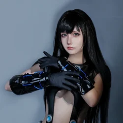 Cool Cyber Mechanical Girls Punk Glow Masks Props Arm Guard Novelty Technology Shooting Props Cosplay Gloves for Men Women Party