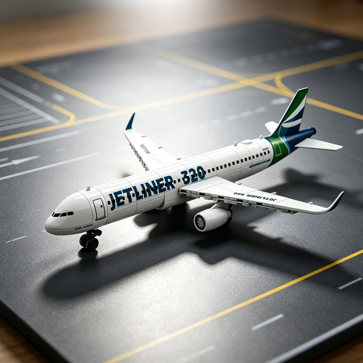 Home Decor Display Aviation Jetliner A320 Airplane Building Blocks Commercial Aircraft Model Kit Construction Toy Gift Set view 2