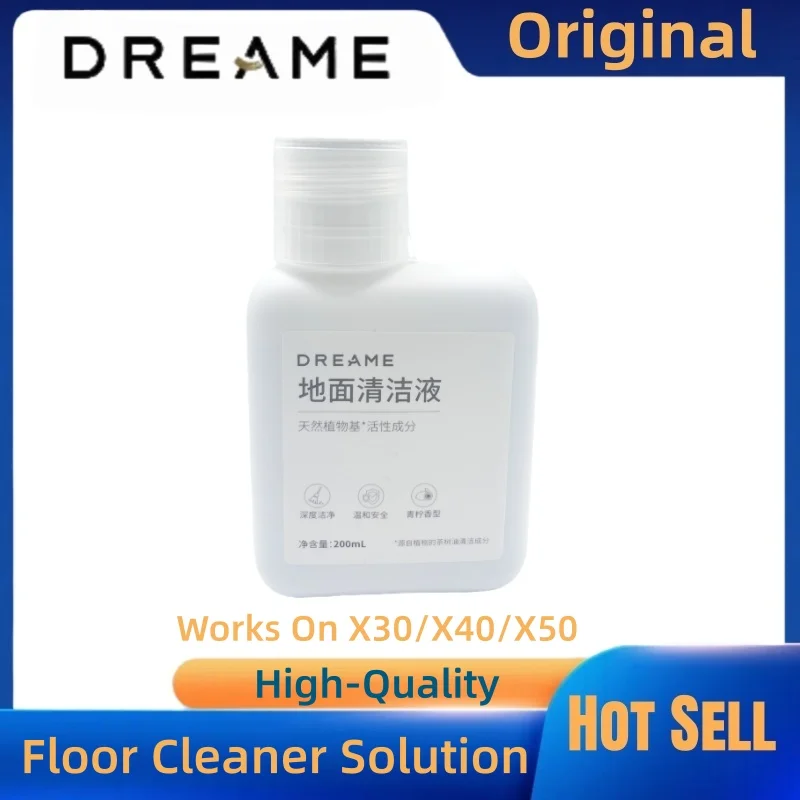 Original Dreame Cleaning Fluid (200ML) – Compatible with X30/X40/X50/S10/S20/S30/S40/S50 –  Floor Care Solution