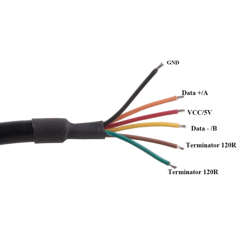 Ftdi usb para rs485 conversor de porta serial cabo adaptador 6pin fio final chip suporta windows 10 8 7 xp fácil instalação fácil de usar