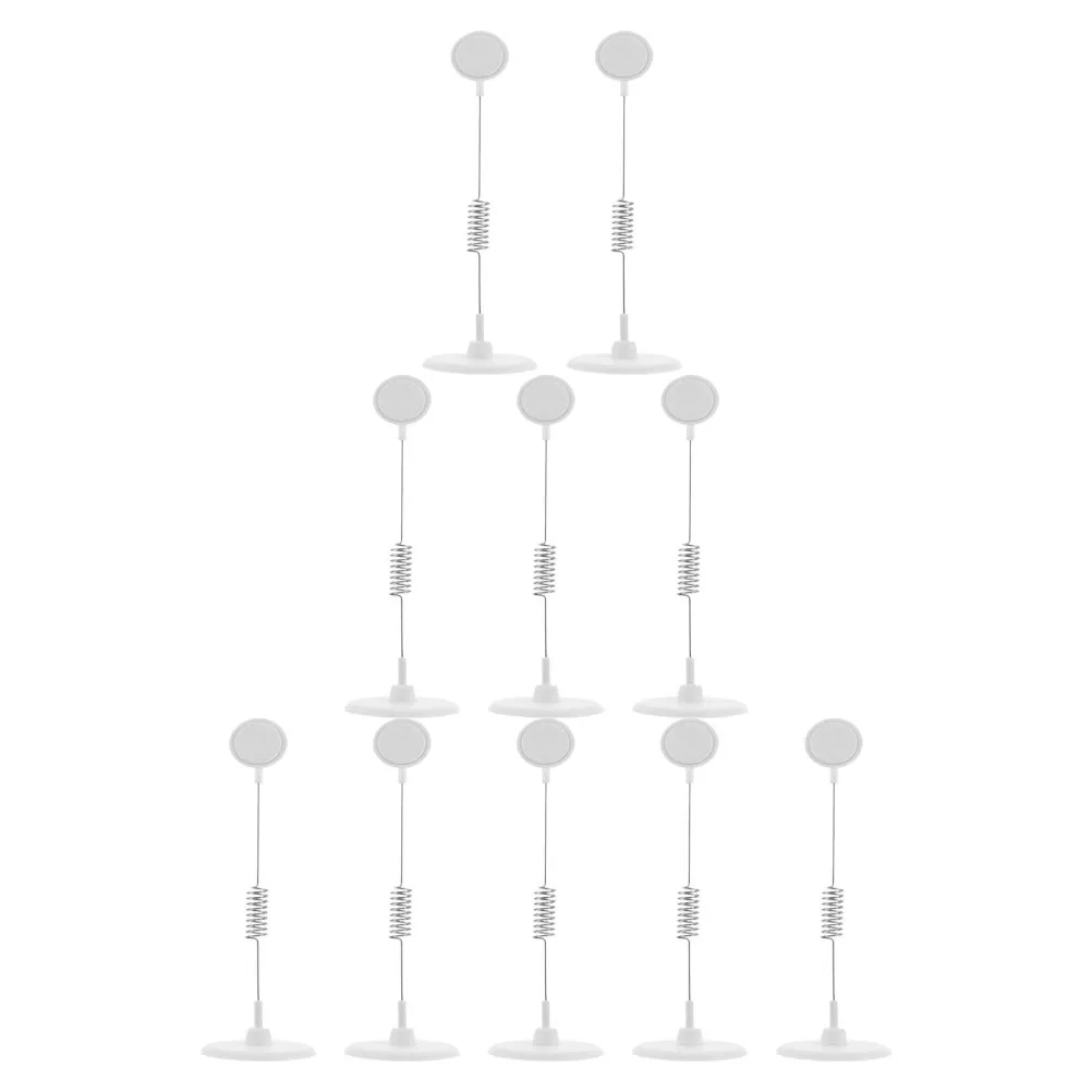 

10Pcs Price Tag Swing Clips Advertising Display Holders Label Clips for Supermarket Retail Price Sign Holders Portable