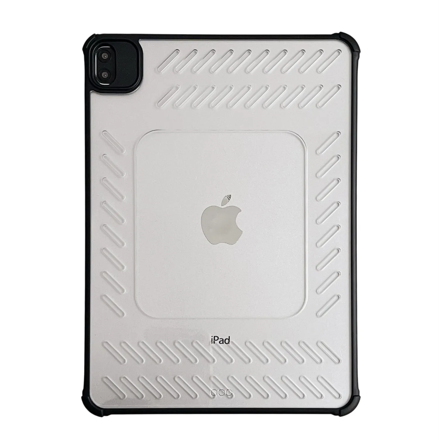 Tablet Case For iPad Pro 11 (2022)  /  (2021)  /  (2020)  /  (2018) Hollow Frameless Ventilated TPU Acrylic Clear Cover - Black