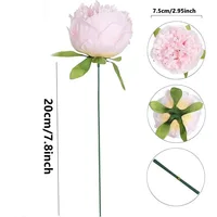 3/5/10Pcs Peony Artificial Flowers Bouquet 20CM Fake Flower Bundle for Home Room Decor Wedding Marriage Decoration DIY Ornament 6