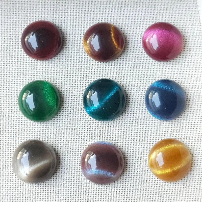 Wholesale 100pcs/lot 18mm color pattern print geometry rounds shape resin cabochon diy jewelry garment hair accessory
