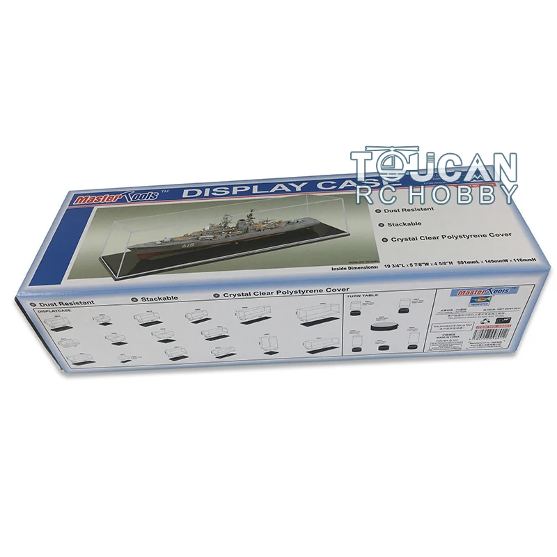 

Американская игрушка Trumpeter 09801, 501x149x121 мм, витрина, коробка WL, витрина для модели линкор, пылезащитное хранилище для моделистов