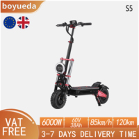 BOYUEDA S5 Electric Scooter 6000W Motor 60V 38AH Battery 120KM Range 85KM/H Speed NFC Smart App RGB Lights Off-road E Scooters