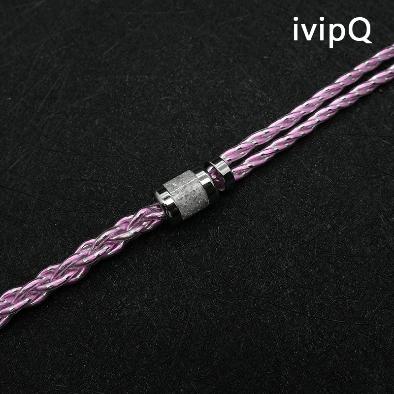 IvipQ Heartbeat Frequency Kabel Hochreines Einkristall-Silber+Kupferlegierung+Silberfolie 4,4mm 2Pin MMCX IE900 Audio IEM Kabel – Detail 5