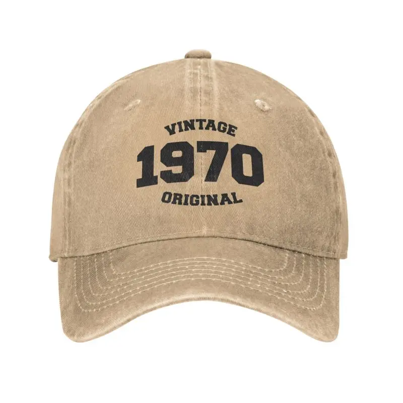 

Custom Classic Cotton Vintage Born In 1970 Original Birthday Gift Baseball Cap for Men Women Adjustable Unisex Dad Hat Hip Hop