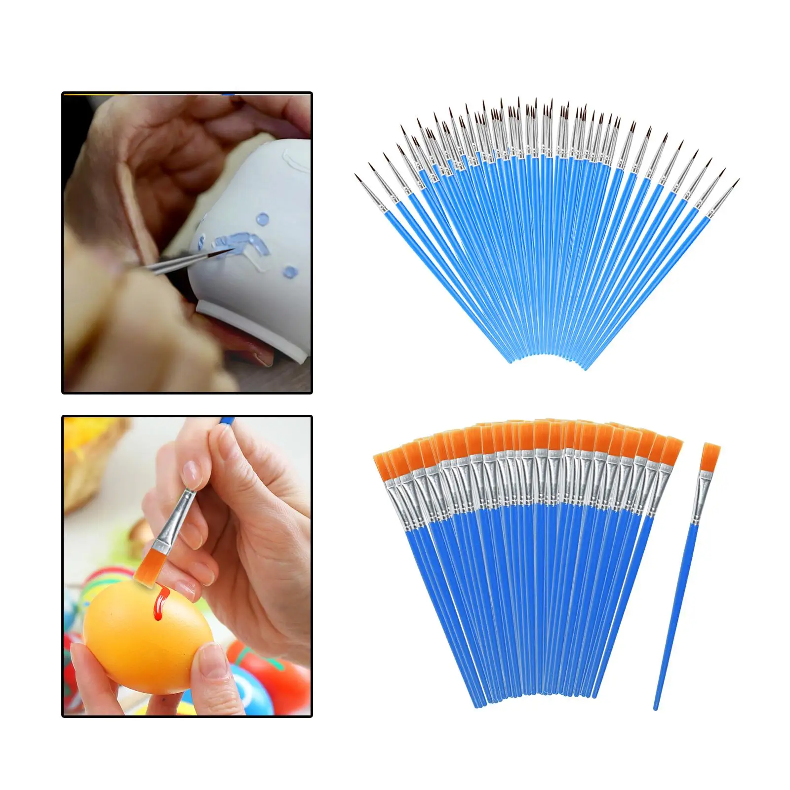 100 шт., кисти для рисования на холсте