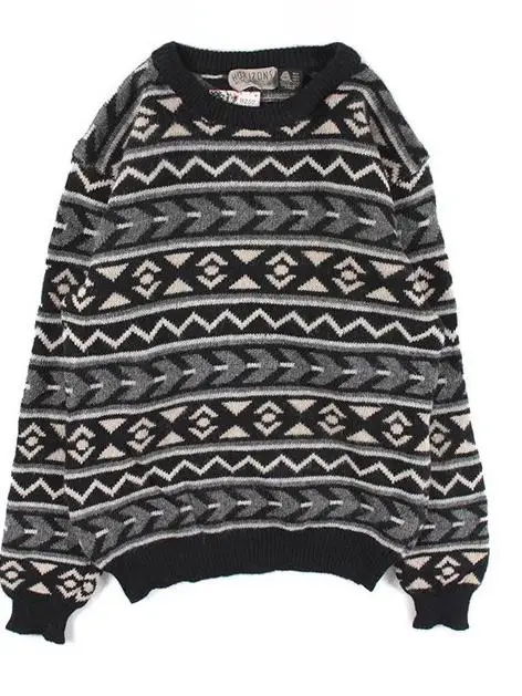 سترة صوفية كلاسيكية بلون واحد برقبة مستديرة أو على شكل V للجنسين بأسلوب جامعي ملابس خارجية ذات طابع شبابي للشتاء بأكمام طويلة