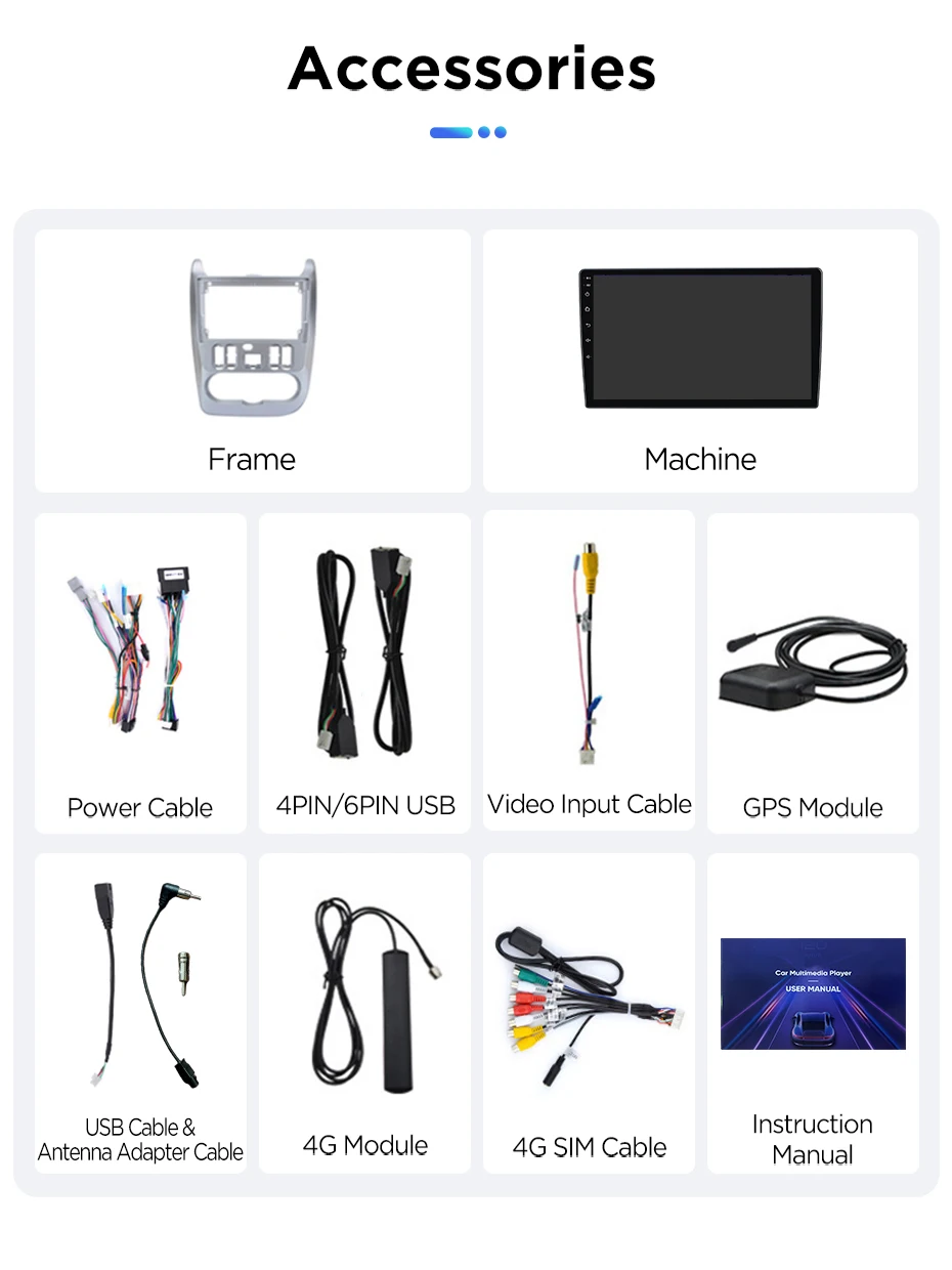 Junsun Autoradio für Renault Logan 1 Sandero 2009 2010-2013 CarPlay Android Auto FM RDS DSP BT GPS Navi SWC HD IPS Touchscreen Plug & Play Multimedia-Player Freisprecheinrichtung Original-Autostil-Haupteinheit – Detail 25
