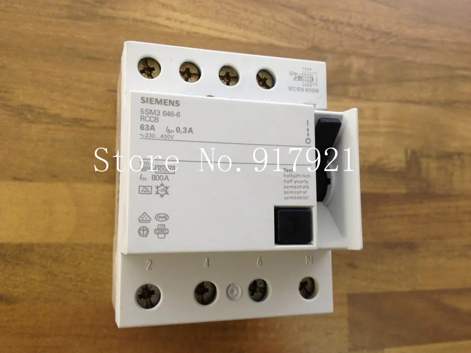 [ZOB] original original 5SM3 646-6 circuit breaker 4P63A 30MA RCCB original