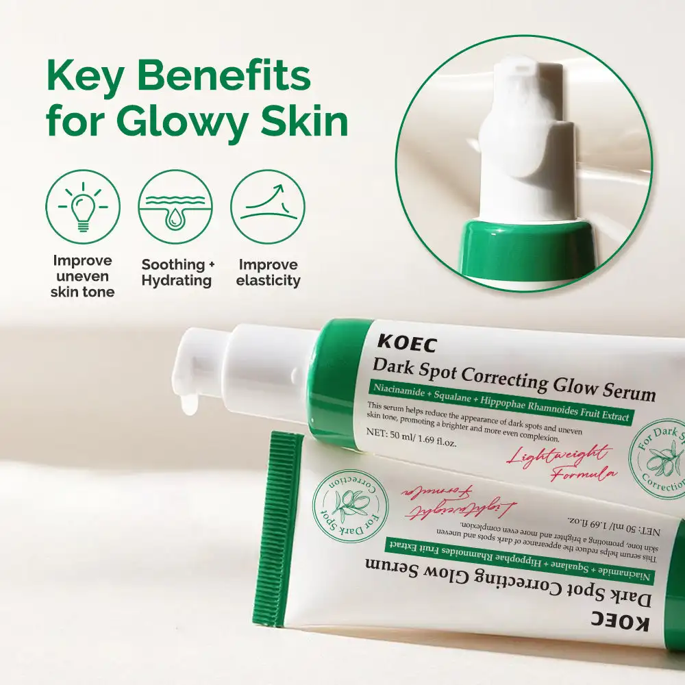 50 مللي KOEC مصل توهج لتصحيح البقع الداكنة ترطيب مهدئ اشراق حتى لون البشرة تحسين مرونة النياسيناميد سكوالان #2