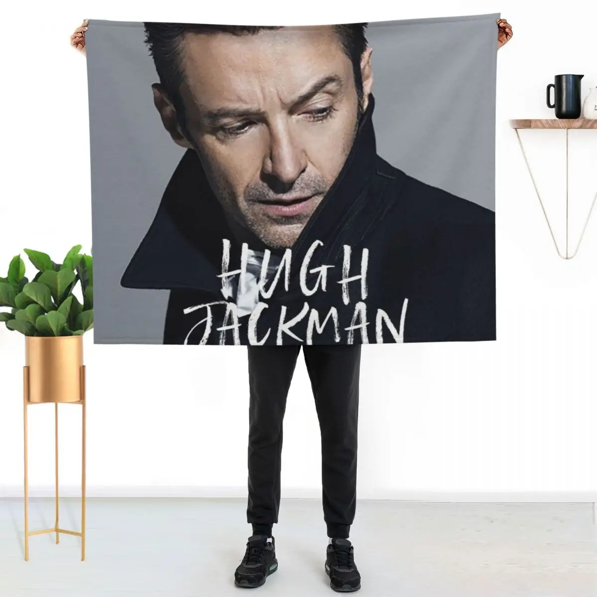 Sevanan Show Hugh The Man The Music The World Tour 2019 Throw Blanket couch cozy soft plush fuzzy picnic outdoor blanket