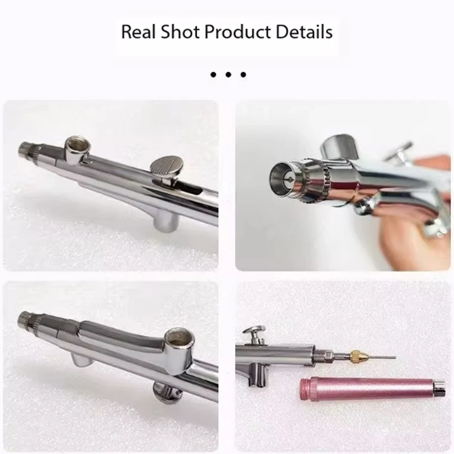 0.3mm Nozzle Single Action Portable Airbrush Spray Gun Pen for Model, Cake, Nail, Car Painting & Beauty Inkjet