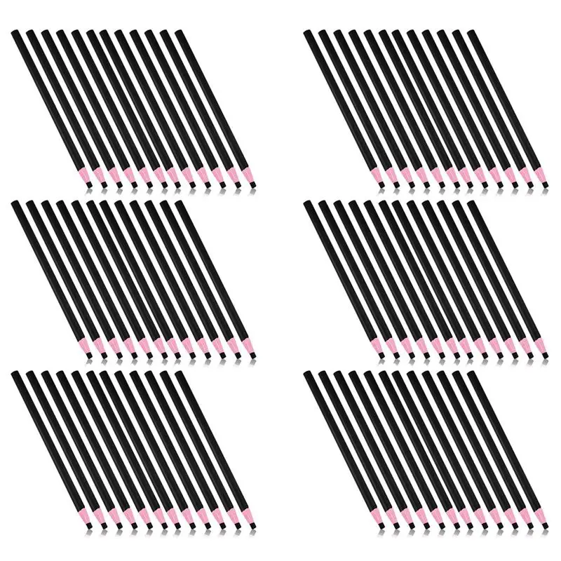 Leading-72 Pcs Peel Off China Markers Grease Pencils For Glass Mechanical Wax Pencil Marking Crayons (Black)