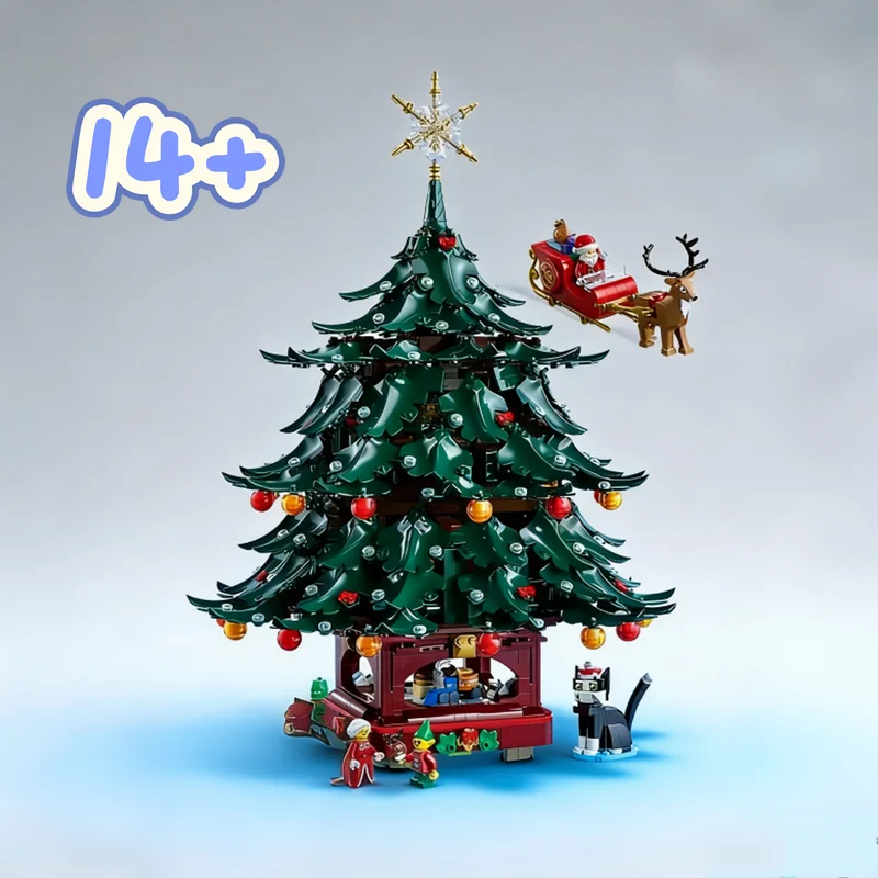 

Новинка 2026: Сезонный набор для сборки семьи Санта-Клаусов (3171 деталь), модель 41843. Декоративный конструктор, игрушка-елка. Подарки на День рождения и Рождество.