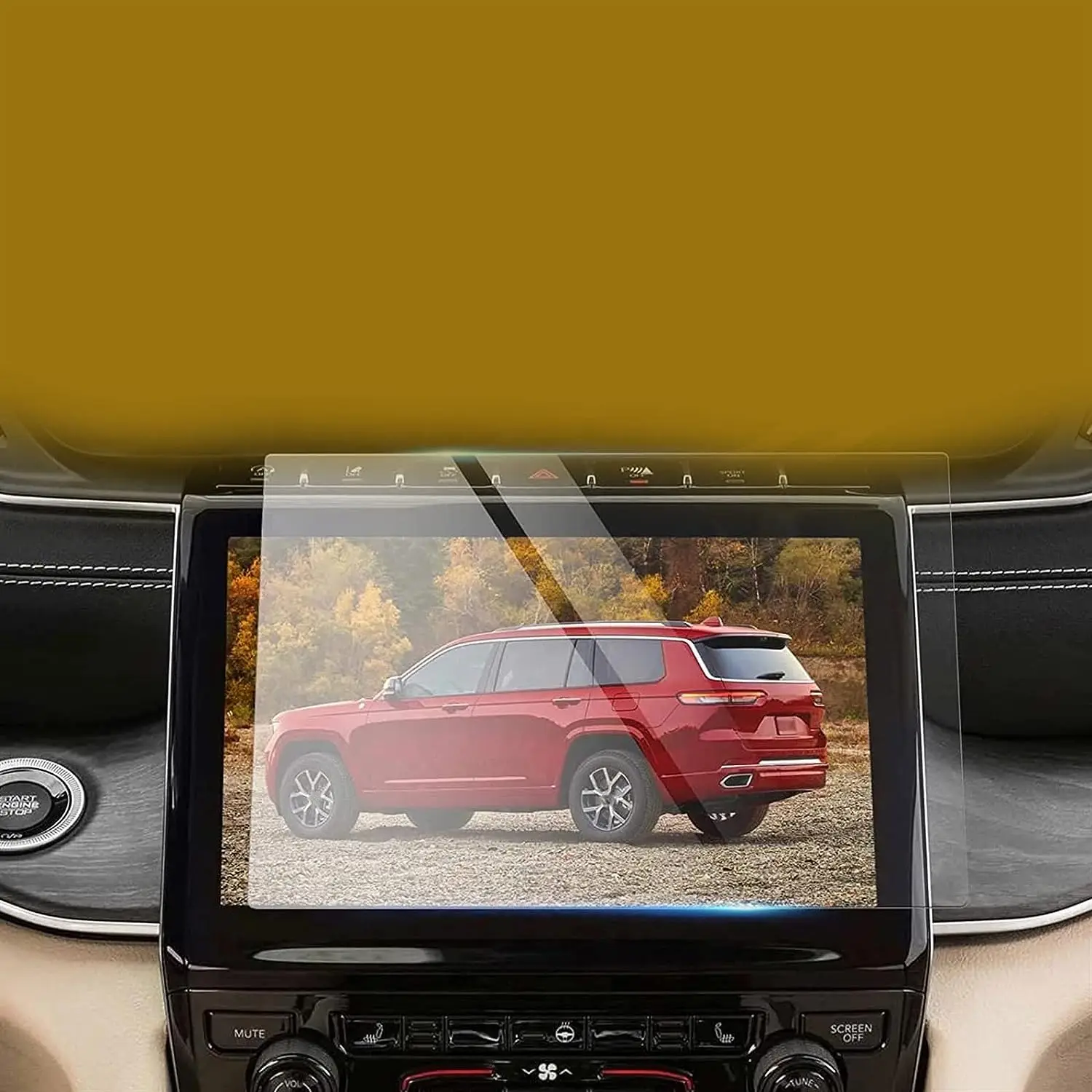 For Jeep Grand pour Cherokee L 2022 2023 10.1INCH car LCD  gps Navigation Tempered glass  Screen film protector