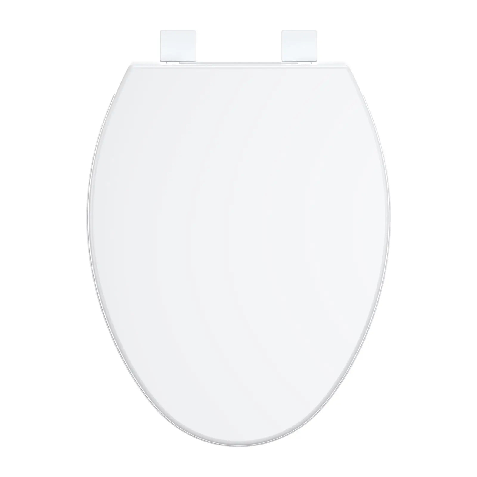 Toilet Seat Elongated Toilet Seat Quick-Release Structure Toilet Seat Quick-Attach Hardware & Full Flat with Grip-Tight Bumpers