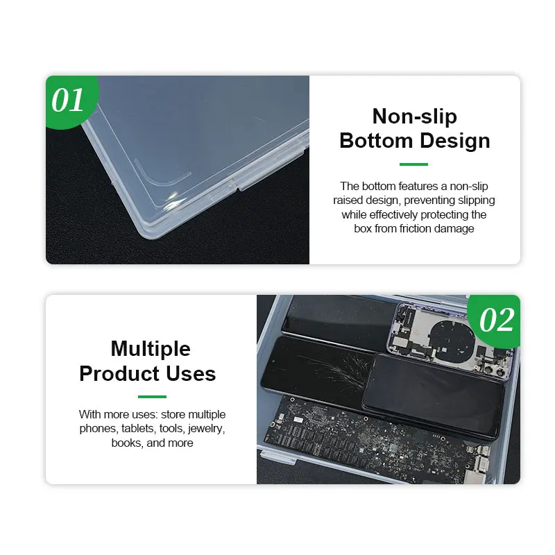 RELIFE TO3 13-inch Laptop Repair Storage Box for Storing Laptop/Tablet/Phone Repair Tools and other Accessories