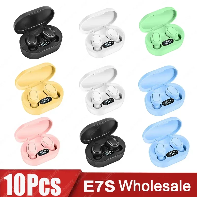 

10Pcs Wholesale TWS E7S Wireless Headphones Bluetooth Earphone 5.0 Stereo Headset Earbuds with Microphone for Iphone Xiaomi