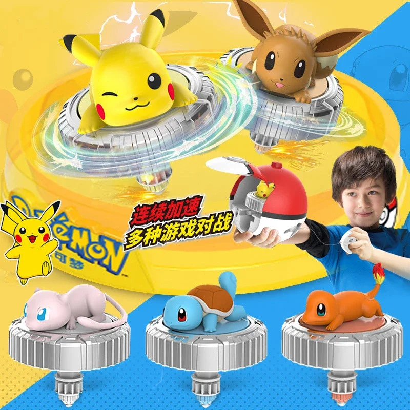 Pokemon Ball batalla Gyro juguete Pikachu Charmander Mewtwo monstruos de bolsillo figuras de acción de juguete regalo de cumpleaños para niños