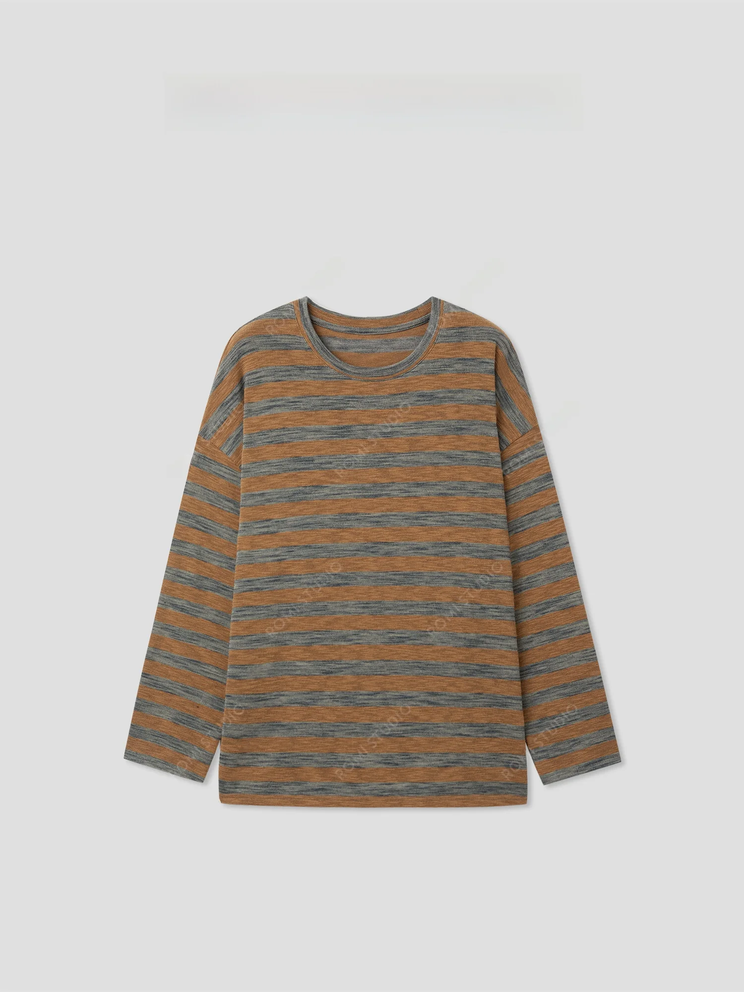 

Хлопковая футболка свободного кроя с длинным рукавом в винтажном стиле, с драпировкой, из коллекции Autumn Collection, женская модная одежда